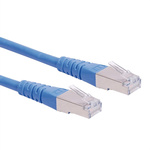 Roline Cat6 Straight Male RJ45 to Straight Male RJ45 Ethernet Cable, S/FTP, Blue PVC Sheath, 1.5m