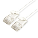 Roline Cat6a Straight Male RJ45 to Straight Male RJ45 Ethernet Cable, UTP, White LSZH Sheath, 2m