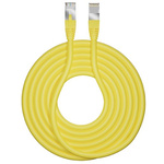 CAE Cat6 RJ45 to RJ45 Ethernet Cable, F/UTP, Yellow, 3m, Fire Resistant