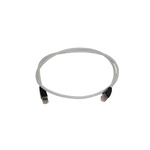 Polyco Healthline Cat6a Straight Male RJ45 to Straight Male RJ45 Ethernet Cable, Shielded, Grey LSZH Sheath, 2m