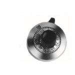 Vishay 25.4mm Potentiometer Knob for 6.35mm Shaft Splined, 11A31B10
