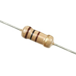TE Connectivity 100Ω Carbon Film Resistor 1W ±5% CFR100J100R