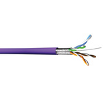 CAE Cat6a Ethernet Cable, U/FTP, Purple LSZH Sheath, 100m, Low Smoke Zero Halogen (LSZH)