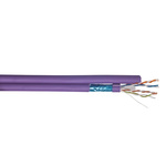 CAE Cat6a Ethernet Cable, F/UTP, Purple LSZH Sheath, 500m, Low Smoke Zero Halogen (LSZH)