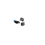 Amphenol ICC Cat6a ix Industrial to Unterminated Ethernet Cable, Blue, 1m