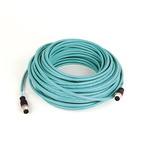 Rockwell Automation Cat5e Straight M12 to Straight M12 Ethernet Cable, Foil and Braid, Green, 3m