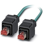 Phoenix Contact Cat5e Straight Male RJ45 to Straight Male RJ45 Ethernet Cable, Shielded, Blue, 5m