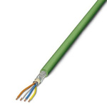 Phoenix Contact Cat5 Unterminated Ethernet Cable, Shielded, Green, Yellow, 100m