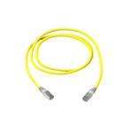 Amphenol Industrial Cat6a RJ45 to RJ45 Ethernet Cable, S/FTP, Yellow, 3m
