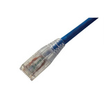Amphenol Industrial Cat6 RJ45 to RJ45 Ethernet Cable, Unshielded, Blue, 1m
