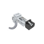 Amphenol Communications Solutions Cat6a Straight Male RJ45 to Right Angle Male Pigtail Ethernet Cable, Black