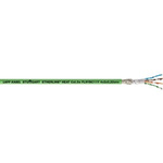 Lapp Cat5e Ethernet Cable, Tinned Copper Braid, Green, 100m