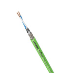 Lapp Cat5 Ethernet Cable, Tinned Copper Braid, Green, 100m
