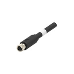 TE Connectivity Straight Female SPE to Unterminated Ethernet Cable, Shielded, Black Nylon Sheath, 500mm