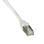 Cat6a Patch Cable, White PE Sheath, 3m, Flame Retardant