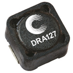 DRA127-820-R | Cooper Bussmann, DRA, 0127 Shielded Wire-wound SMD Inductor with a Ferrite Core, 82 μH ±20% Wire-Wound 3.84A Idc