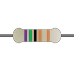 Yageo 7.5kΩ Metal Film Fixed Resistor 0.5W ±1% MFR50SFTE52-7K5