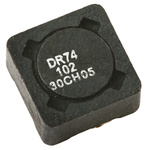 DR74-8R2-R | Cooper Bussmann, DR73/74/125/127, 74 Shielded Wire-wound SMD Inductor with a Ferrite Core, 8.2 μH ±20% Wire-Wound 3.4A