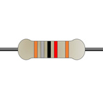 Yageo 18kΩ Metal Film Fixed Resistor 0.6W ±1% MF0207FTE52-18K