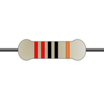 Yageo 220Ω Metal Film Fixed Resistor 0.6W ±1% MF0207FTE52-220R