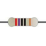 Yageo 270Ω Metal Film Fixed Resistor 0.5W ±1% MFR50SFTE52-270R