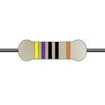 Yageo 470Ω Metal Film Fixed Resistor 1W ±5% FMP100JT-52-470R