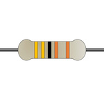 Yageo 3.3kΩ Metal Film Fixed Resistor 0.4W ±1% MF0204FTE52-3K3