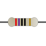 Yageo 270Ω Carbon Film Fixed Resistor 1/4W 5% CFR-25JT-52-270R