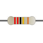Yageo 220kΩ Metal Film Fixed Resistor 0.6W ±1% MF0207FTE52-220K