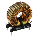 Roxburgh EMC 90 μH Ferrite Leaded Inductor, 8A Idc, 25mΩ Rdc 250 V ac, SMV