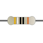 Yageo 390Ω Metal Film Fixed Resistor 0.25W ±1% MFR-25FTE52-390R