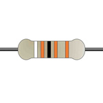 Yageo 9.1kΩ Metal Film Fixed Resistor 0.25W ±1% MFR-25FTE52-9K1