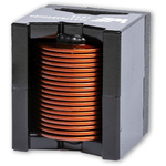 Wurth 15 μH ±20% Manganese Zinc Ferrite Leaded Inductor, Max SRF:12MHz, 45.3A Idc, 2.16mΩ Rdc, WE-HCFT