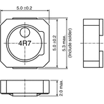 TDK, VLCF, 5020 Shielded Wire-wound SMD Inductor with a Ferrite Core, 47 μH ±20% Wire-Wound 770mA Idc
