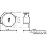 TDK, VLF4012A Shielded Wire-wound SMD Inductor 10 μH ±20% Wire-Wound 790mA Idc