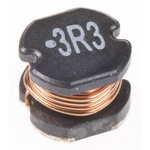 Wurth, WE-PD2, 5848 Unshielded Wire-wound SMD Inductor 3.3 μH ±20% 4A Idc
