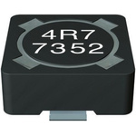 EPCOS, B82472-G4 Shielded Wire-wound SMD Inductor with a Ferrite Core, 6.8 μH ±20% Wire-Wound 2.05A Idc