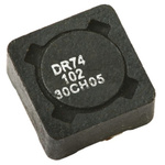 Cooper Bussmann, DR73/74/125/127, 74 Shielded Wire-wound SMD Inductor with a Ferrite Core, 8.2 μH ±20% Wire-Wound 3.4A