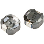 Murata, D63LCB, 2424 (6060) Shielded Wire-wound SMD Inductor with a Ferrite Core, 22 μH ±20% Shielded 1.34A Idc