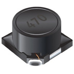 Bourns, SRR7045, 7045 Shielded Wire-wound SMD Inductor with a Ferrite DR & RI Core, 47 μH ±20% Shielded 950mA Idc Q:29