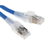 Belden Cat6 Male RJ45 to Male RJ45 Ethernet Cable, S/FTP, Blue LSZH Sheath, 2m, Low Smoke Zero Halogen (LSZH)