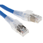 Belden Cat6a Male RJ45 to Male RJ45 Ethernet Cable, S/FTP, Blue LSZH Sheath, 2m, Low Smoke Zero Halogen (LSZH)