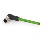 TE Connectivity Cat5e Male M12 to Unterminated Ethernet Cable, 2m