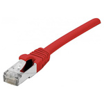 Dexlan Cat6a RJ45 to Ethernet Cable, S/FTP, Red, 2m