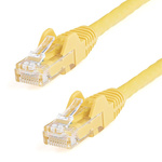 StarTech.com Cat6 Straight Male RJ45 to Straight Male RJ45 Ethernet Cable, U/UTP, Yellow PVC Sheath, 7.5m, CMG Rated