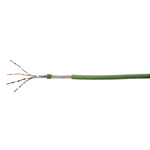 AXINDUS Cat5e Ethernet Cable, SF/UTP, Green, 100m