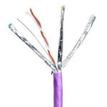 Molex Premise Networks Cat6a Ethernet Cable, U/FTP, Purple, 500m
