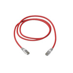 Amphenol Industrial Cat6a RJ45 to RJ45 Ethernet Cable, S/FTP, Red, 7m