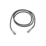 Amphenol Industrial Cat6 RJ45 to RJ45 Ethernet Cable, Unshielded, Black, 1m