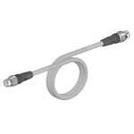 Omron Cat5e M12 to M12 Ethernet Cable, None, Light Blue, 5m